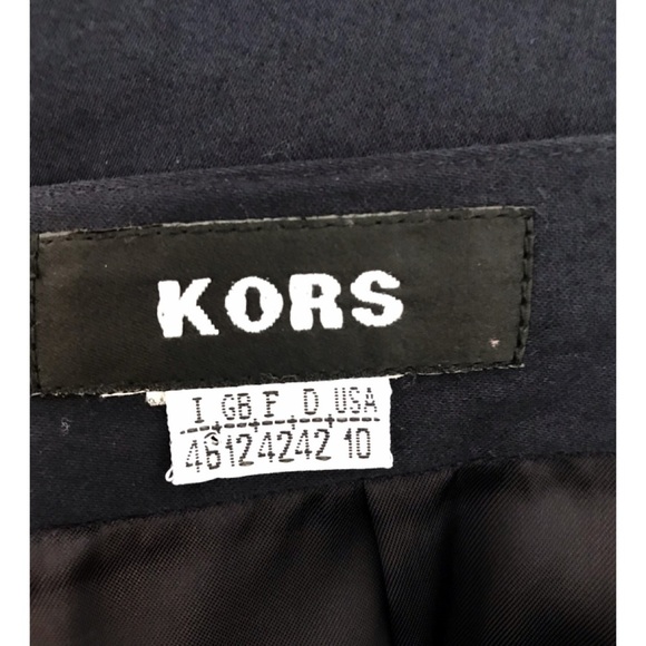 KORS Sz 10 BlK Wool Blend Mini Skirt - Picture 5 of 5